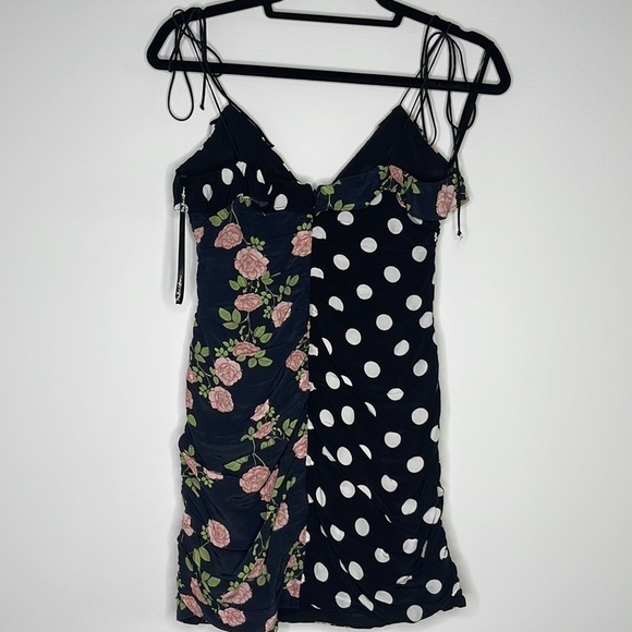 For Love & Lemons 🍋 Shirred Polka Dot Mini XS - Picture 10 of 12